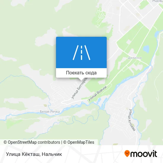 Карта Улица Кёкташ