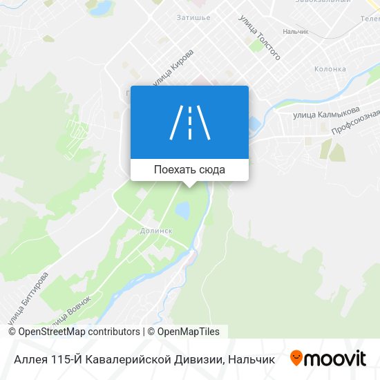 Карта Аллея 115-Й Кавалерийской Дивизии