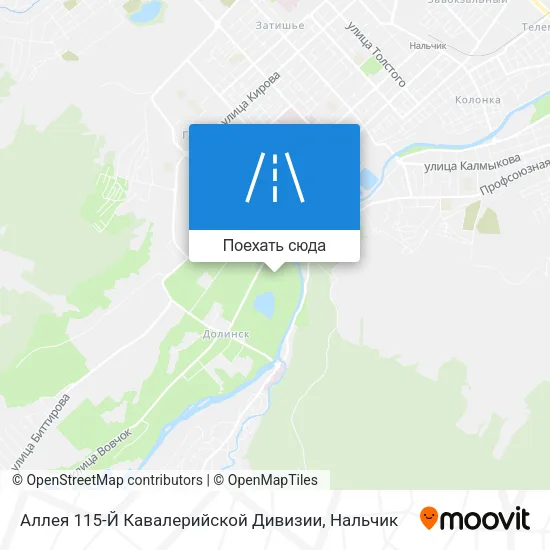 Карта Аллея 115-Й Кавалерийской Дивизии