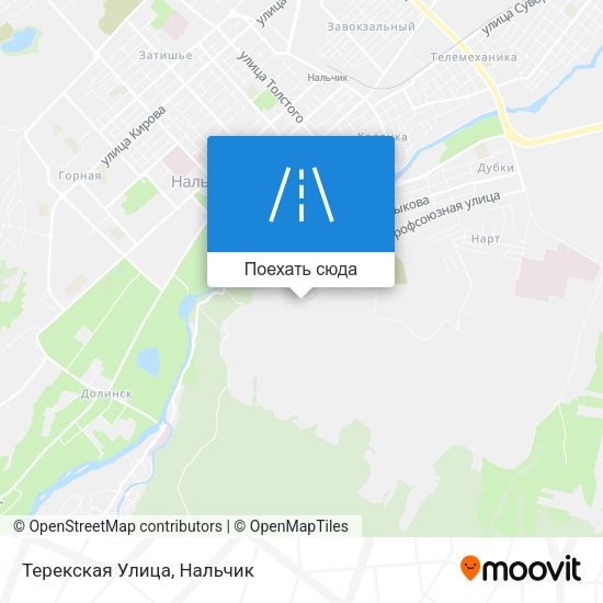 Карта Терекская Улица