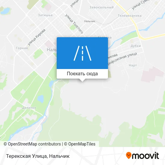 Карта Терекская Улица