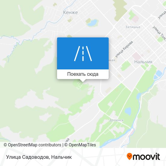 Карта Улица Садоводов