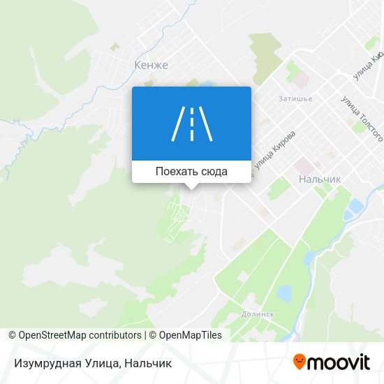 Карта Изумрудная Улица