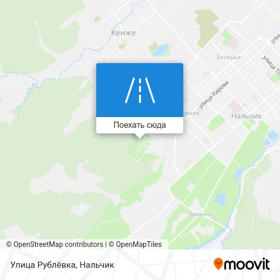Карта Улица Рублёвка