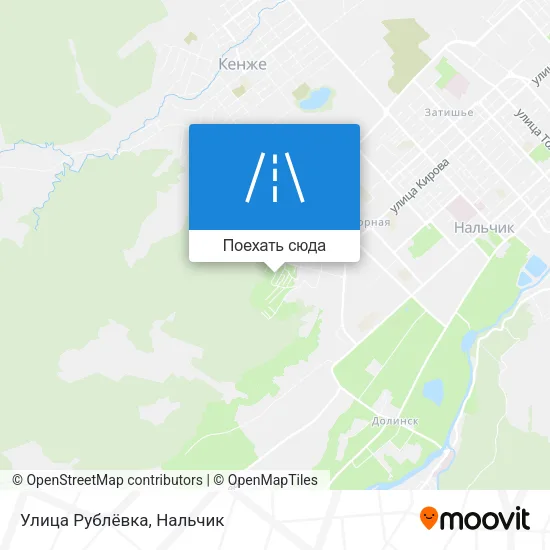 Карта Улица Рублёвка