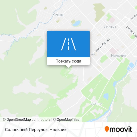 Карта Солнечный Переулок