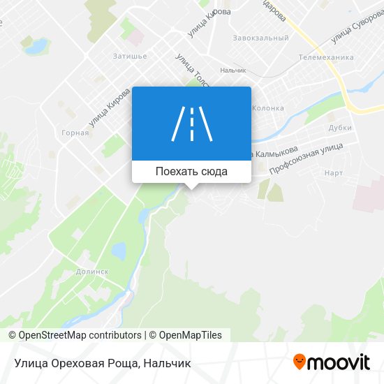 Карта Улица Ореховая Роща