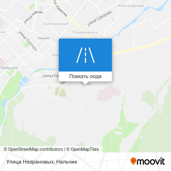 Карта Улица Назрановых