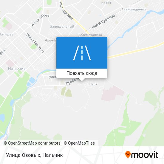 Карта Улица Озовых