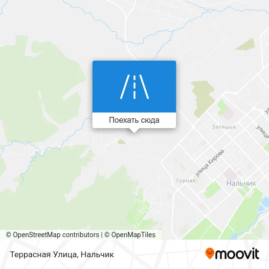 Карта Террасная Улица