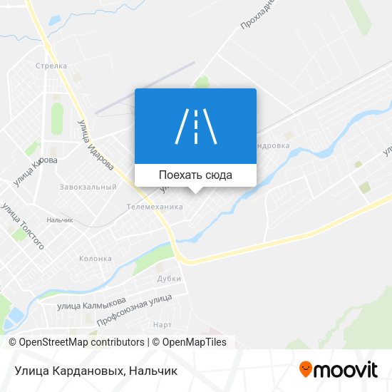 Карта Улица Кардановых