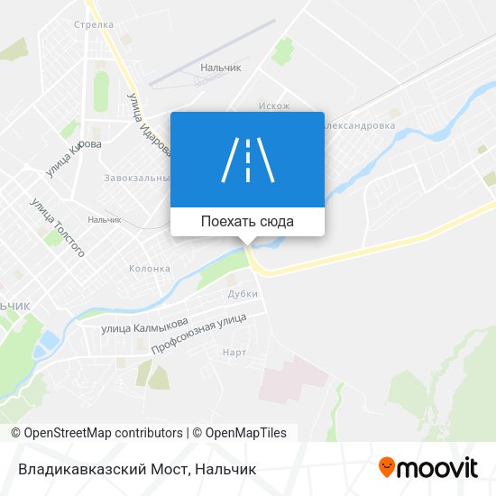 Карта Владикавказский Мост