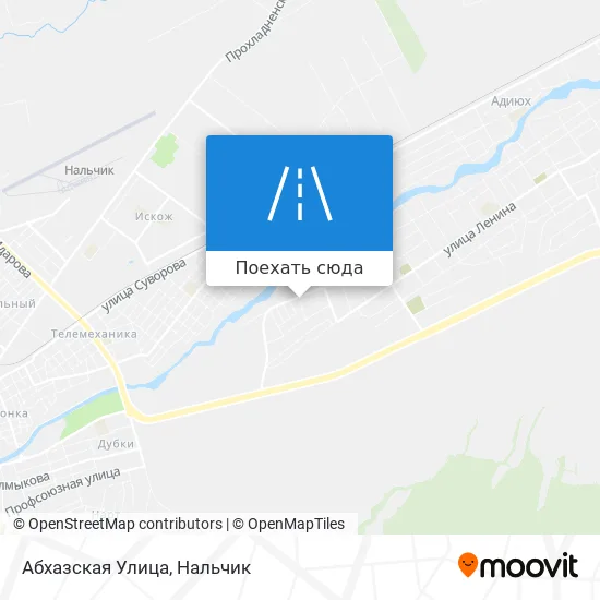 Карта Абхазская Улица