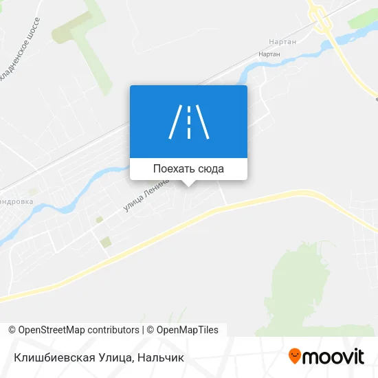 Карта Клишбиевская Улица