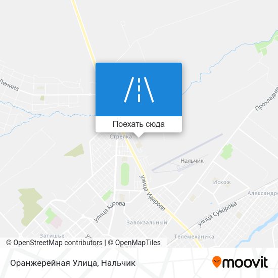 Карта Оранжерейная Улица