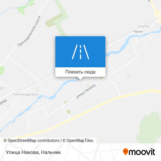 Карта Улица Накова