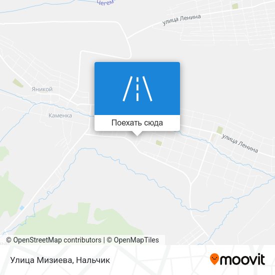 Карта Улица Мизиева