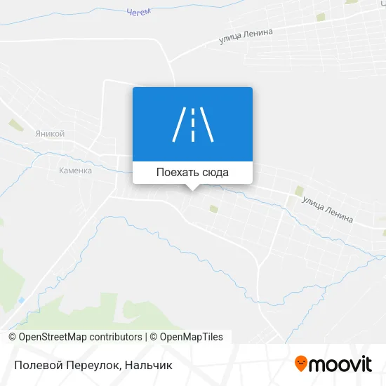Карта Полевой Переулок