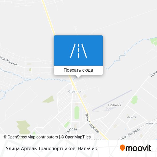Карта Улица Артель Транспортников