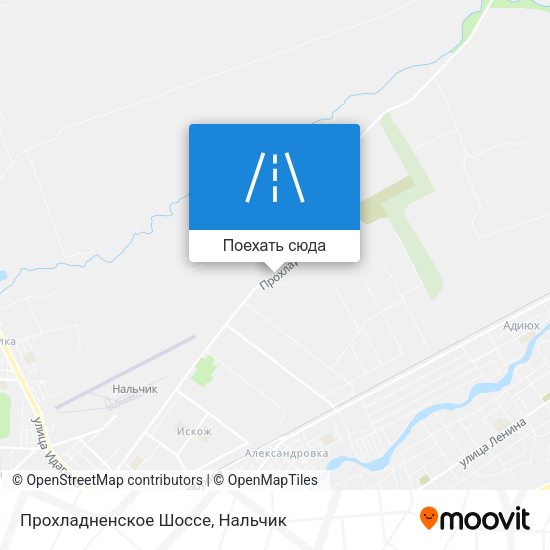 Карта Прохладненское Шоссе