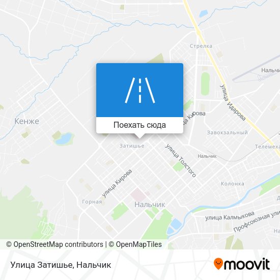 Карта Улица Затишье
