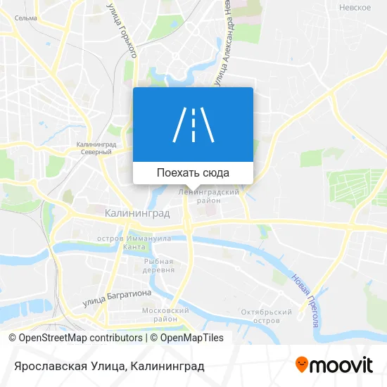 Карта Ярославская Улица