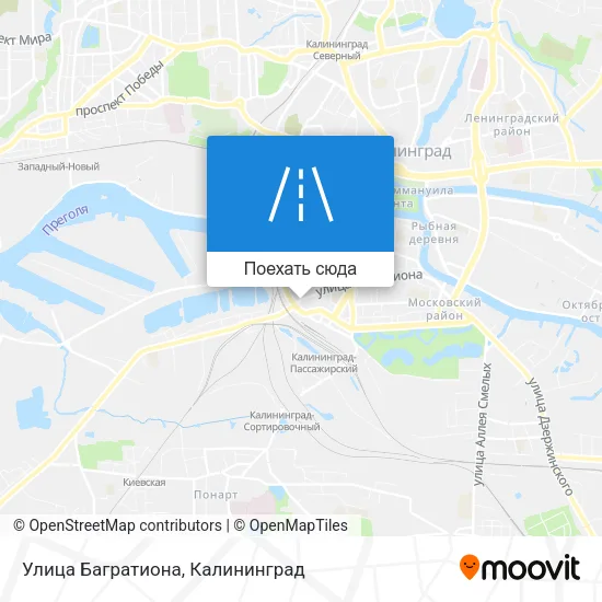 Карта Улица Багратиона