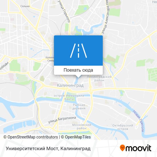 Карта Университетский Мост