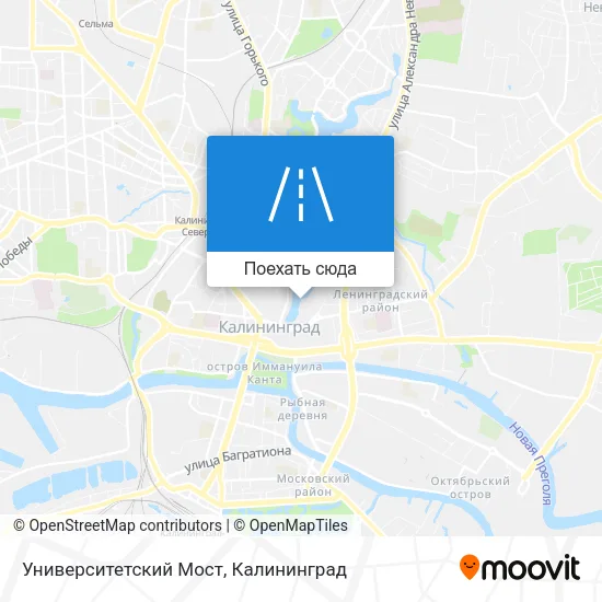 Карта Университетский Мост