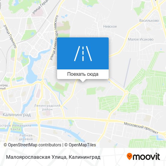 Карта Малоярославская Улица