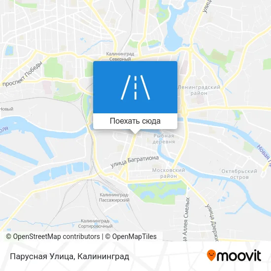 Карта Парусная Улица