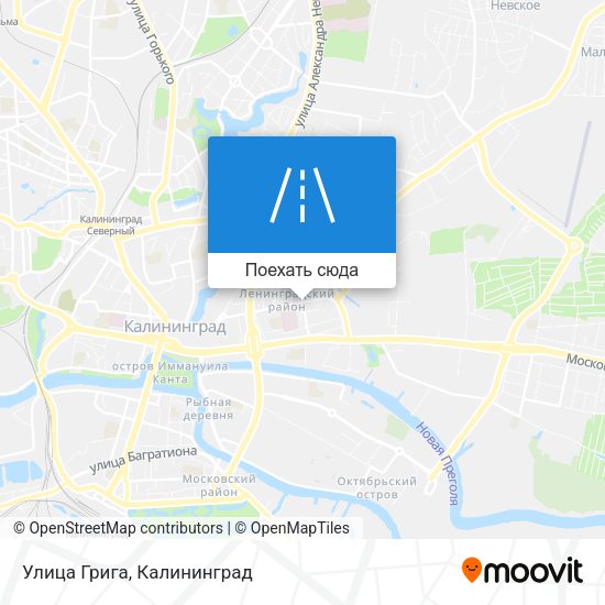 Карта Улица Грига