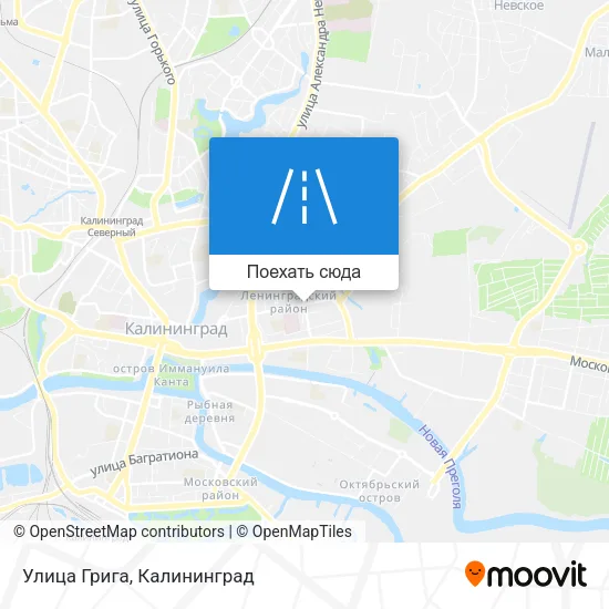 Карта Улица Грига