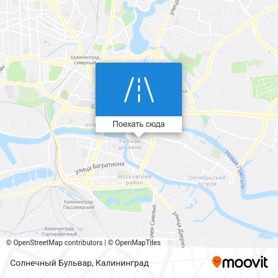 Карта Солнечный Бульвар