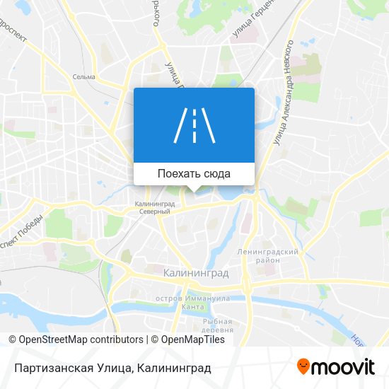 Карта Партизанская Улица