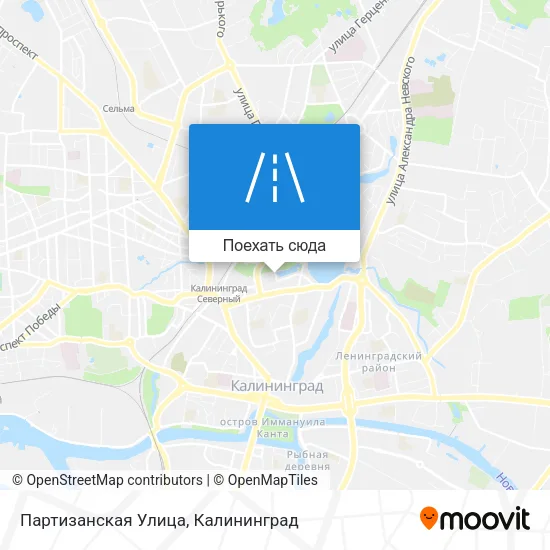 Карта Партизанская Улица