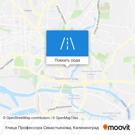 Карта Улица Профессора Севастьянова