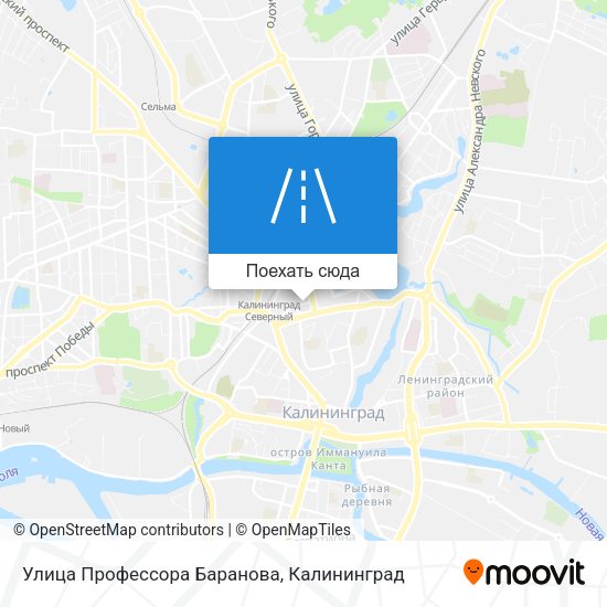 Карта Улица Профессора Баранова