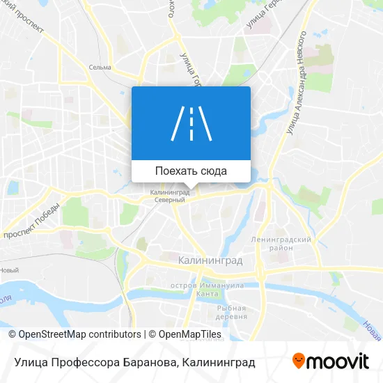 Карта Улица Профессора Баранова