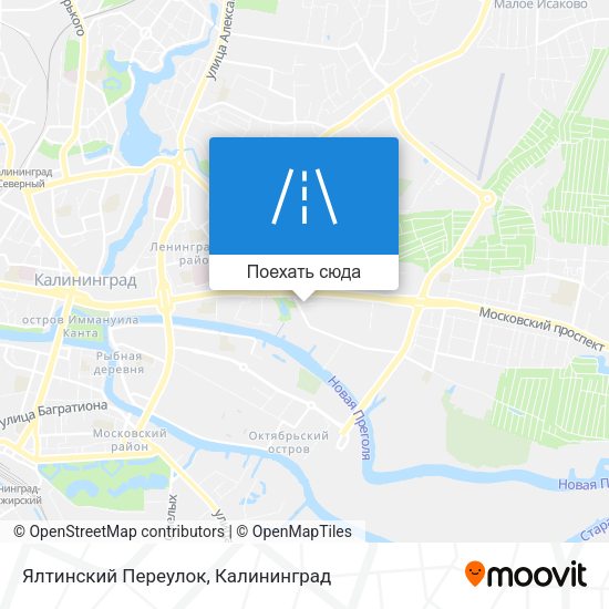 Карта Ялтинский Переулок