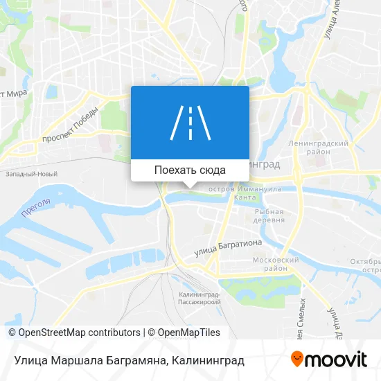 Карта Улица Маршала Баграмяна