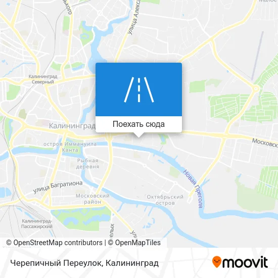 Карта Черепичный Переулок