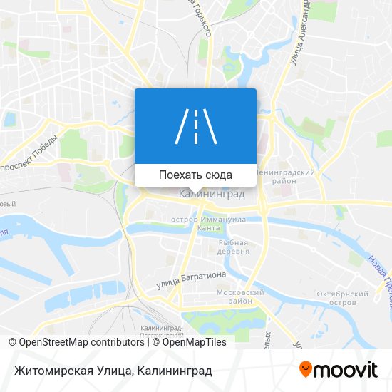 Карта Житомирская Улица