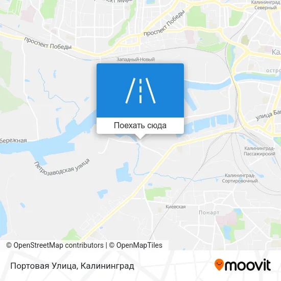 Карта Портовая Улица