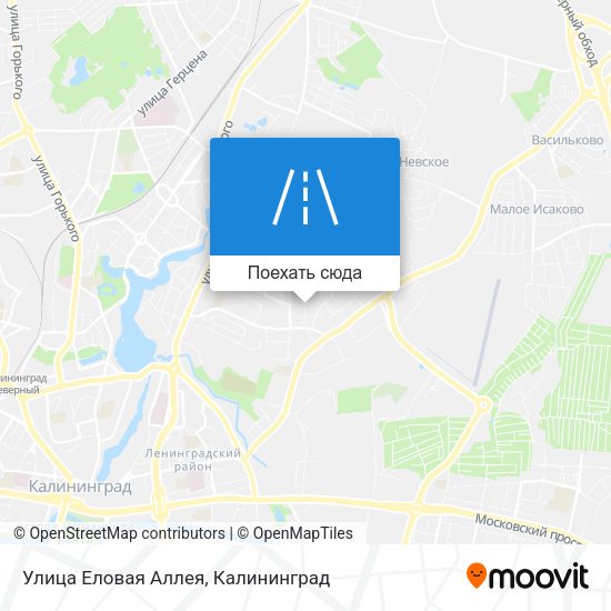 Карта Улица Еловая Аллея