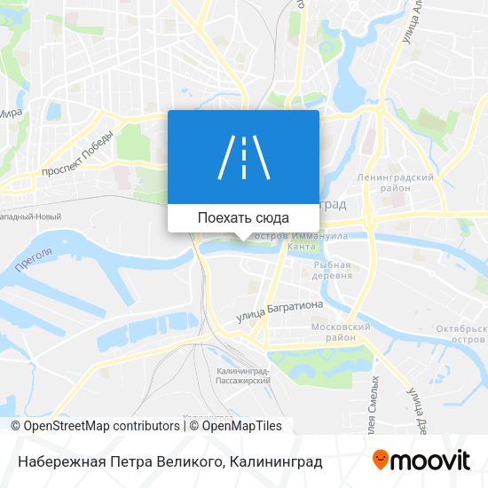Карта Набережная Петра Великого