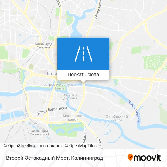 Карта Второй Эстакадный Мост