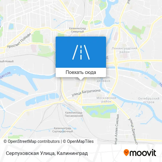 Карта Серпуховская Улица