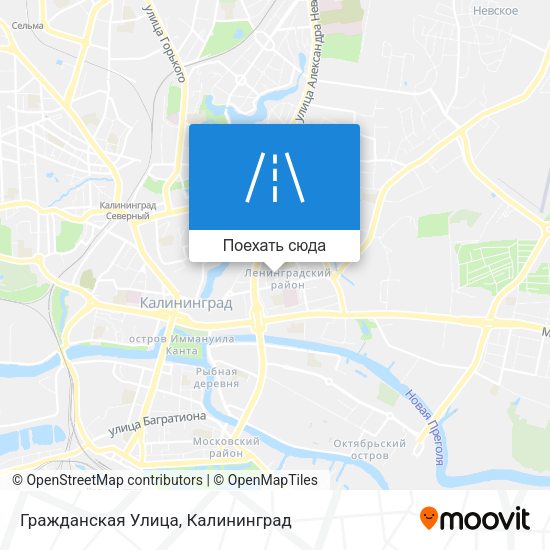 Карта Гражданская Улица