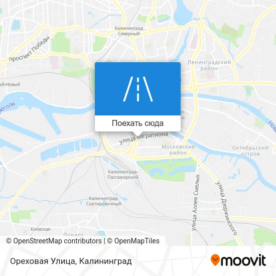 Карта Ореховая Улица
